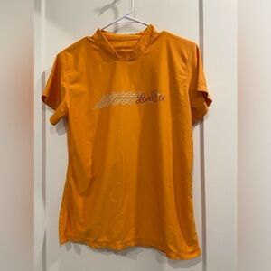 Level Six Coastal Short Sleeve Lycra Sun Shirt - Women's Size Large Orange